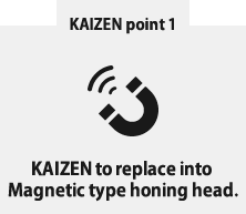 KAIZEN to replace into Magnetic type honing head.