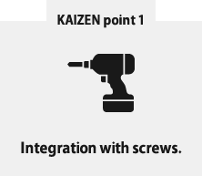 Integration with screws.